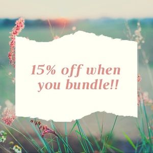 15% when you bundle 3 items!